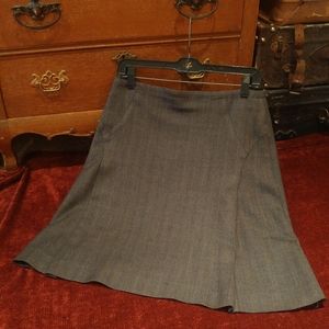 💜Ann Taylor wool grey mini skirt